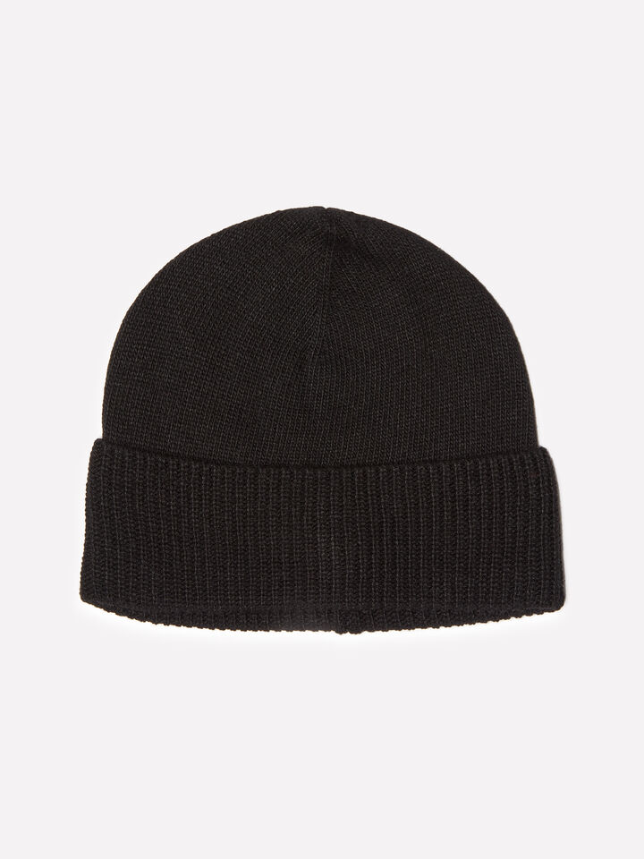 Cappello nero in misto cashmere - null - Nero | Sisley image number 1